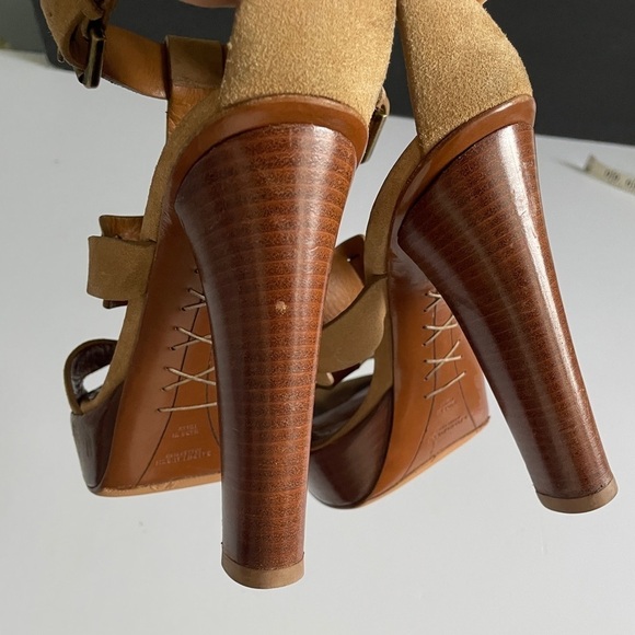 Ralph Lauren Collection suede high heel sandals size 8 - Picture 10 of 16